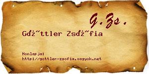 Göttler Zsófia névjegykártya