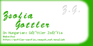 zsofia gottler business card